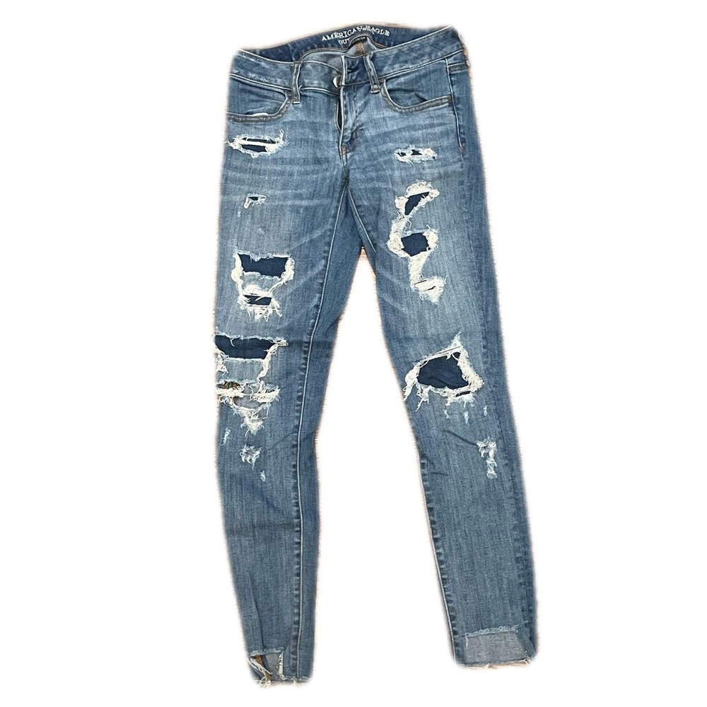 AMERICAN EAGLE - Ripped, super stretch skinny jeans
